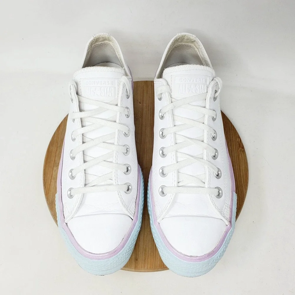 Converse All Star Lift Platform Shoes Womens 7.5 Glitter Colorful Chunky Sneaker